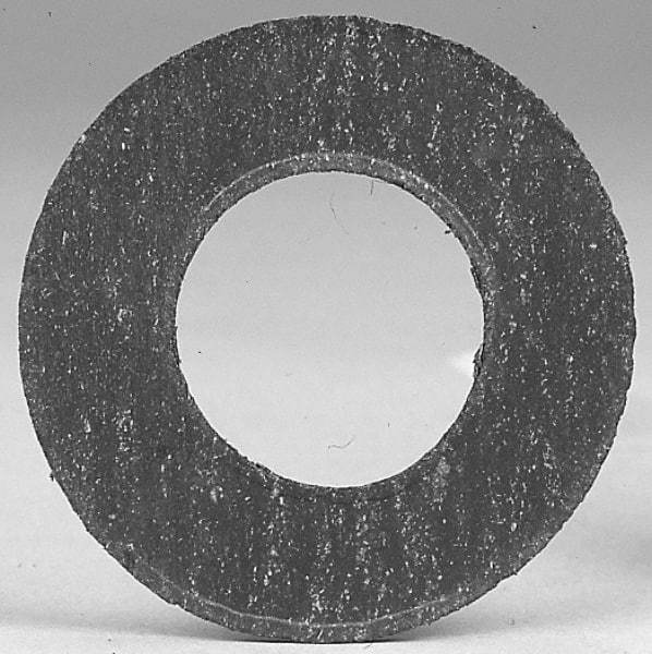 Made in USA - 5" Pipe, 5-9/16" ID x 7-3/4" OD Flange Gasket - Fiberglass/Aramid Fiber, Green/White, 1/8" Thick - Exact Tool & Supply