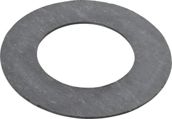 Made in USA - 1-1/2" Pipe, 1-29/32" ID x 3-3/8" OD Flange Gasket - Graphite, Silver Gray, 1/16" Thick - Exact Tool & Supply