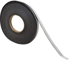 Made in USA - 1/16" Thick x 1/2" Wide x 50' Long Black Closed Cell Neoprene-Blend Spring Rubber Roll - Stock Length, Adhesive Back, 8 to 11 Lb/Cu Ft Density, -40°F to 158°F - Exact Tool & Supply