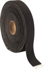 Made in USA - 3/16" Thick x 2" Wide x 50' Long Black Closed Cell Neoprene-Blend Spring Rubber Roll - Stock Length, Adhesive Back, 8 to 11 Lb/Cu Ft Density, -40°F to 158°F - Exact Tool & Supply