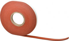 Made in USA - 30' x 3/4" x 1/8" Tan-Orange Silicone Foam Roll - Exact Tool & Supply
