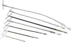 Made in USA - 7 Piece Flexible Shaft Packing Tool Set - Contains 6-1/2, 10-1/2, 15, 18, 22 & 30" Tools - Exact Tool & Supply