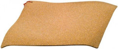 Made in USA - 36" Long x 36" Wide x 1/2" Thick, Composition Cork Sheet Gasketing - Tan - Exact Tool & Supply