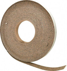 Made in USA - 3/4" Wide x 1/32" Thick, Adhesive Backed Gasketing Roll - 40 to 60 Durometer, 33 Lb per Cubic' Min Density - Exact Tool & Supply