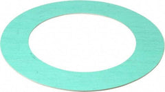 Made in USA - 4" Pipe, 4-1/2" ID x 6-7/8" OD Flange Gasket - Fiberglass/Aramid Fiber, Green/White, 1/16" Thick - Exact Tool & Supply