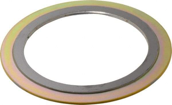 Value Collection - 4" Pipe, 5" ID x 6-7/8" OD Flange Gasket - Carbon Steel/Stainless Steel, 5-7/8" Flange Diam - Exact Tool & Supply