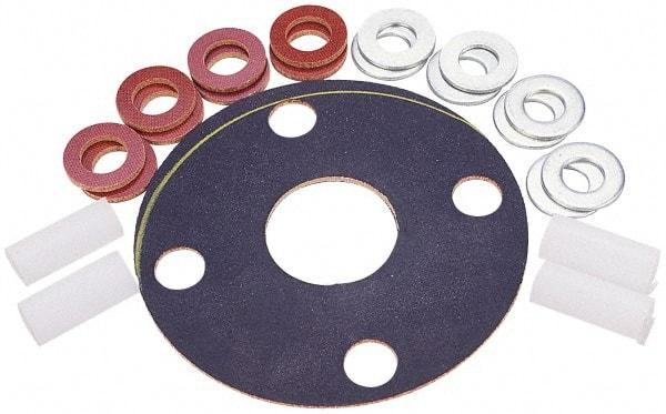 Made in USA - 10" Pipe, 10" ID x 16" OD Flange Gasket - Neoprene Rubber, 1/8" Thick - Exact Tool & Supply