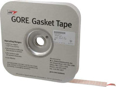 Made in USA - 0.065" Thick x 1" Wide, Gore-Tex Gasket Tape - 50' Long, White - Exact Tool & Supply