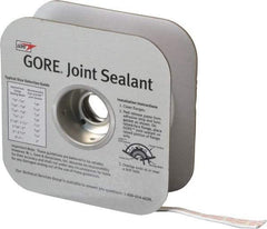 Value Collection - 25' Long x 3/8" Wide Gore Tex Joint Sealant - White, 3/4 to 1" Approximate Flange Form Width - Exact Tool & Supply