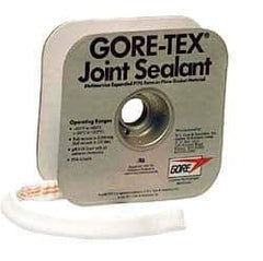 Value Collection - 15' Long x 5/8" Wide Gore Tex Joint Sealant - White, 1-5/8 to 2" Approximate Flange Form Width - Exact Tool & Supply