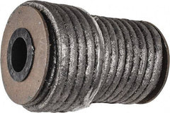 Made in USA - 1/4" x 29.4' Spool Length, Acrylic Fiber Graphite Yarn Compression Packing - 500° F Max, Dark Gray - Exact Tool & Supply