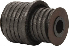 Made in USA - 5/16" x 18' Spool Length, Acrylic Fiber Graphite Yarn Compression Packing - 500° F Max, Dark Gray - Exact Tool & Supply