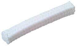 Made in USA - 1/2" x 2.4' Spool Length, PTFE/Soft Filament Compression Packing - 1,000 Max psi, -450 to 500° F, White - Exact Tool & Supply