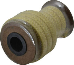 Made in USA - 1/2" x 6.2' Spool Length, TFE/Aramid Compression Packing - 5,000 Max psi, -100 to 500° F, Yellow - Exact Tool & Supply