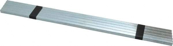 Value Collection - 12" Long x 1/4" High x 1/4" Wide, Zinc-Plated Oversized Key Stock - C1018 Steel - Exact Tool & Supply