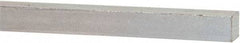 Made in USA - 12" Long x 3/8" High x 3/8" Wide, Zinc-Plated Oversized Key Stock - C1018 Steel - Exact Tool & Supply