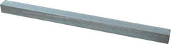 Made in USA - 12" Long x 11/16" High x 11/16" Wide, Zinc-Plated Oversized Key Stock - C1018 Steel - Exact Tool & Supply