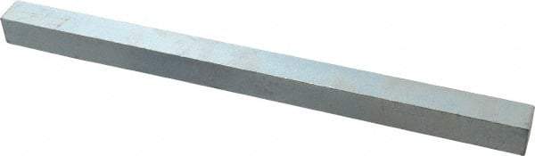 Made in USA - 12" Long x 3/4" High x 3/4" Wide, Zinc-Plated Oversized Key Stock - C1018 Steel - Exact Tool & Supply