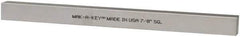 Made in USA - 12" Long x 7/8" High x 7/8" Wide, Zinc-Plated Oversized Key Stock - C1018 Steel - Exact Tool & Supply