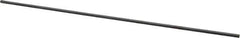 Made in USA - 12" Long x 1/8" High x 1/8" Wide, Over/Undersized Key Stock - 1090/1095 Steel - Exact Tool & Supply