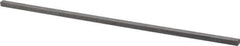 Made in USA - 12" Long x 1/4" High x 1/4" Wide, Over/Undersized Key Stock - 1090/1095 Steel - Exact Tool & Supply