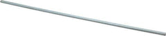 Made in USA - 12" Long, Zinc-Plated Step Key Stock for Shafts - C1018 Steel - Exact Tool & Supply