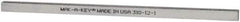Made in USA - 12" Long, Zinc-Plated Step Key Stock for Shafts - C1018 Steel - Exact Tool & Supply