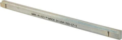 Made in USA - 12" Long, Zinc-Plated Step Key Stock for Shafts - C1018 Steel - Exact Tool & Supply