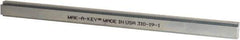 Made in USA - 12" Long, Zinc-Plated Step Key Stock for Shafts - C1018 Steel - Exact Tool & Supply