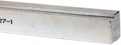 Made in USA - 12" Long, Zinc-Plated Step Key Stock for Shafts - C1018 Steel - Exact Tool & Supply