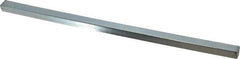 Made in USA - 12" Long, Zinc-Plated Step Key Stock for Gears - C1018 Steel - Exact Tool & Supply