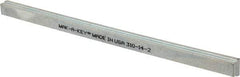 Made in USA - 12" Long, Zinc-Plated Step Key Stock for Gears - C1018 Steel - Exact Tool & Supply