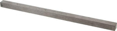 Made in USA - 12" Long x 9/16" High x 9/16" Wide, Undersized Key Stock - 18-8 Stainless Steel - Exact Tool & Supply