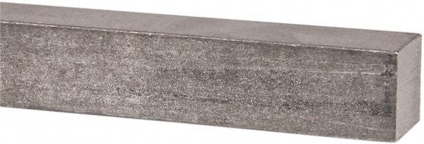 Made in USA - 12" Long x 1" High x 1" Wide, Undersized Key Stock - 18-8 Stainless Steel - Exact Tool & Supply
