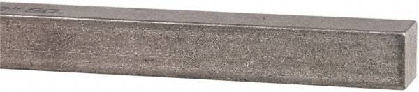 Made in USA - 12" Long x 1/2" High x 1/2" Wide, Undersized Key Stock - Type 316 Stainless Steel - Exact Tool & Supply