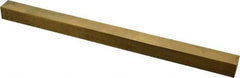Made in USA - 12" Long x 3/4" High x 3/4" Wide, Over/Undersized Key Stock - Alloy 360 Brass - Exact Tool & Supply