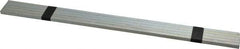 Made in USA - 12" Long, Zinc-Plated Oversized Key Stock - C1045 Steel - Exact Tool & Supply