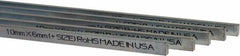 Made in USA - 12" Long, Zinc-Plated Oversized Key Stock - C1045 Steel - Exact Tool & Supply