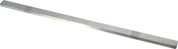 Made in USA - 12" Long, Zinc-Plated Oversized Key Stock - C1045 Steel - Exact Tool & Supply