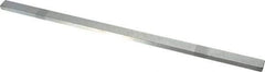 Made in USA - 12" Long, Zinc-Plated Oversized Key Stock - C1045 Steel - Exact Tool & Supply