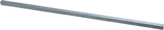 Made in USA - 12" Long, Zinc-Plated Oversized Key Stock - C1045 Steel - Exact Tool & Supply