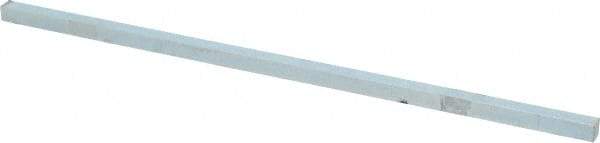 Made in USA - 12" Long, Zinc-Plated Oversized Key Stock - C1045 Steel - Exact Tool & Supply