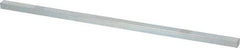Made in USA - 12" Long, Zinc-Plated Oversized Key Stock - C1045 Steel - Exact Tool & Supply