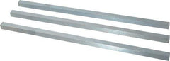 Made in USA - 12" Long, Zinc-Plated Oversized Key Stock - C1045 Steel - Exact Tool & Supply