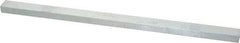 Made in USA - 12" Long, Zinc-Plated Oversized Key Stock - C1045 Steel - Exact Tool & Supply