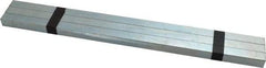 Made in USA - 12" Long, Zinc-Plated Oversized Key Stock - C1045 Steel - Exact Tool & Supply