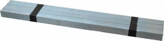 Made in USA - 12" Long, Zinc-Plated Oversized Key Stock - C1045 Steel - Exact Tool & Supply