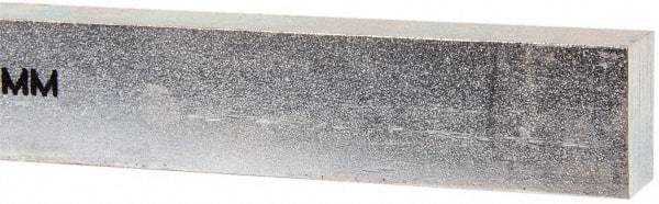 Made in USA - 12" Long, Zinc-Plated Oversized Key Stock - C1045 Steel - Exact Tool & Supply