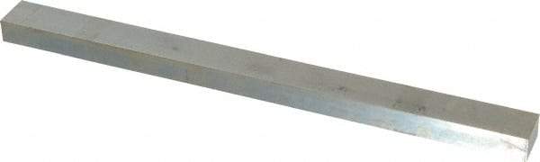 Made in USA - 12" Long, Zinc-Plated Oversized Key Stock - C1045 Steel - Exact Tool & Supply