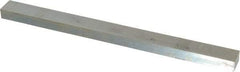 Made in USA - 12" Long, Zinc-Plated Oversized Key Stock - C1045 Steel - Exact Tool & Supply